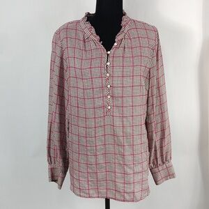 Talbots Easy Plaid Popover